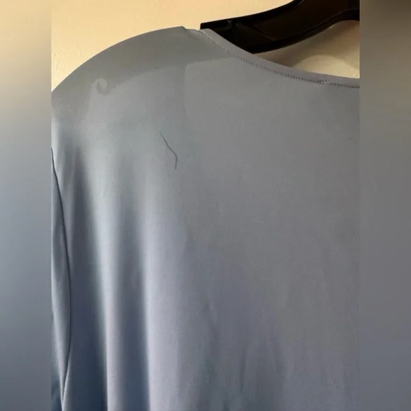 Blue and White Maternity Dress - Picture 15 of 15